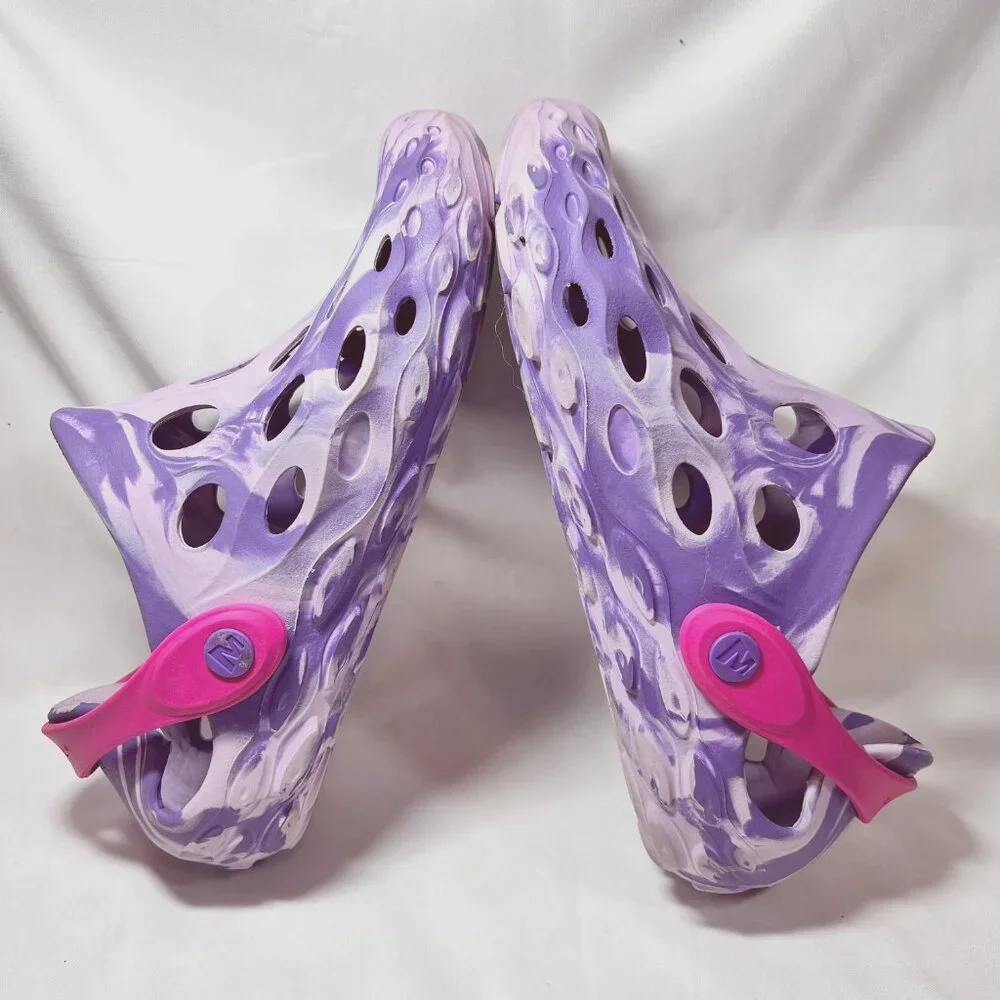 Merrell Hydro Moc Water Shoes-Kids size 4-Mrs1480 1-Purple/lilac/Pink-Slip On